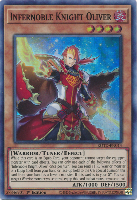 Infernoble Knight Oliver [ROTD-EN014] Super Rare | Mega City Incorporated