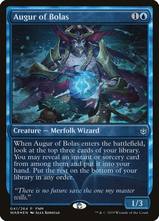 Augur of Bolas [War of the Spark Promos] | Mega City Incorporated