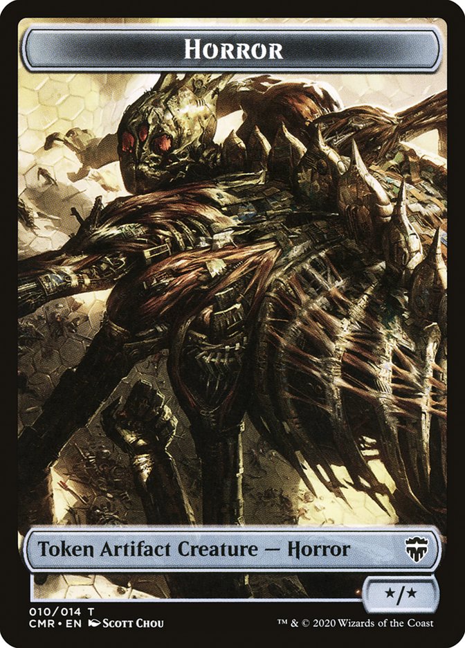 Horror Token [Commander Legends Tokens] | Mega City Incorporated