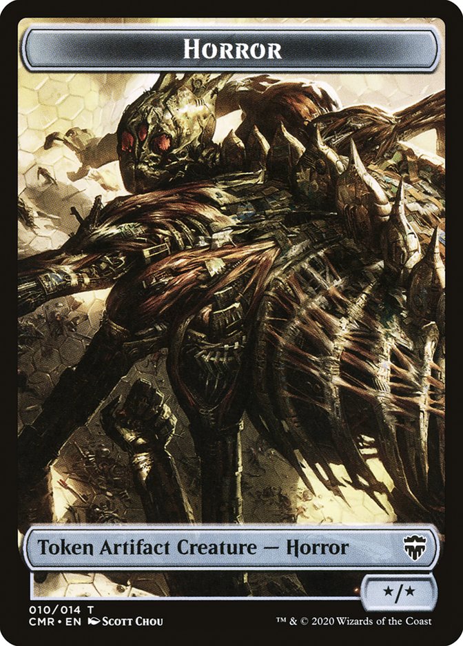 Horror // Zombie Token [Commander Legends Tokens] | Mega City Incorporated
