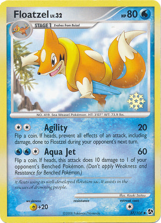 Floatzel (37/106) [Countdown Calendar Promos] | Mega City Incorporated