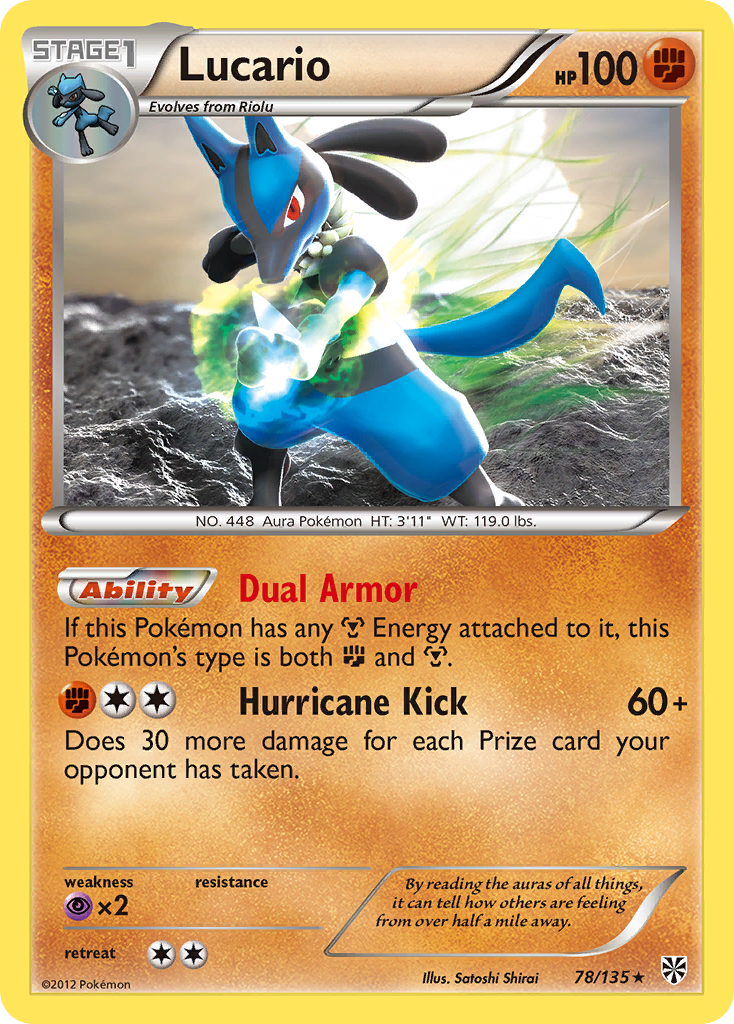 Lucario (78/135) [Black & White: Plasma Storm] | Mega City Incorporated