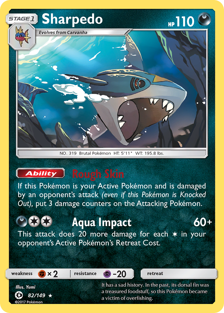 Sharpedo (82/149) [Sun & Moon: Base Set] | Mega City Incorporated