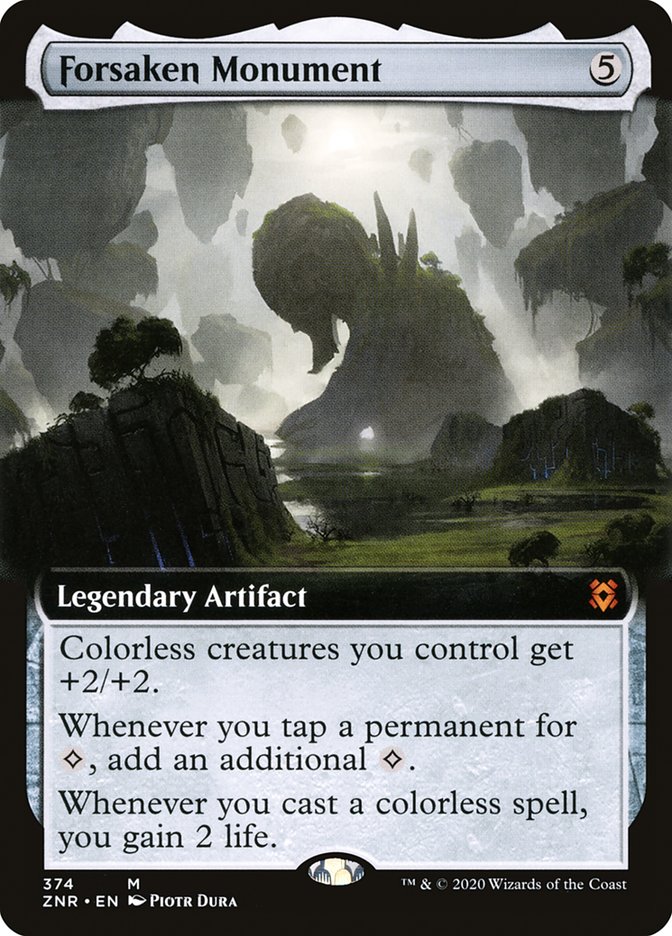 Forsaken Monument (Extended Art) [Zendikar Rising] | Mega City Incorporated