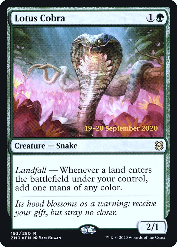 Lotus Cobra  [Zendikar Rising Prerelease Promos] | Mega City Incorporated