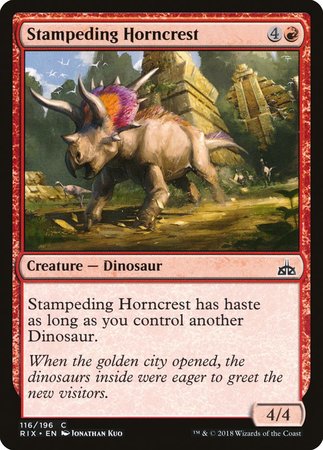 Stampeding Horncrest [Rivals of Ixalan] | Mega City Incorporated