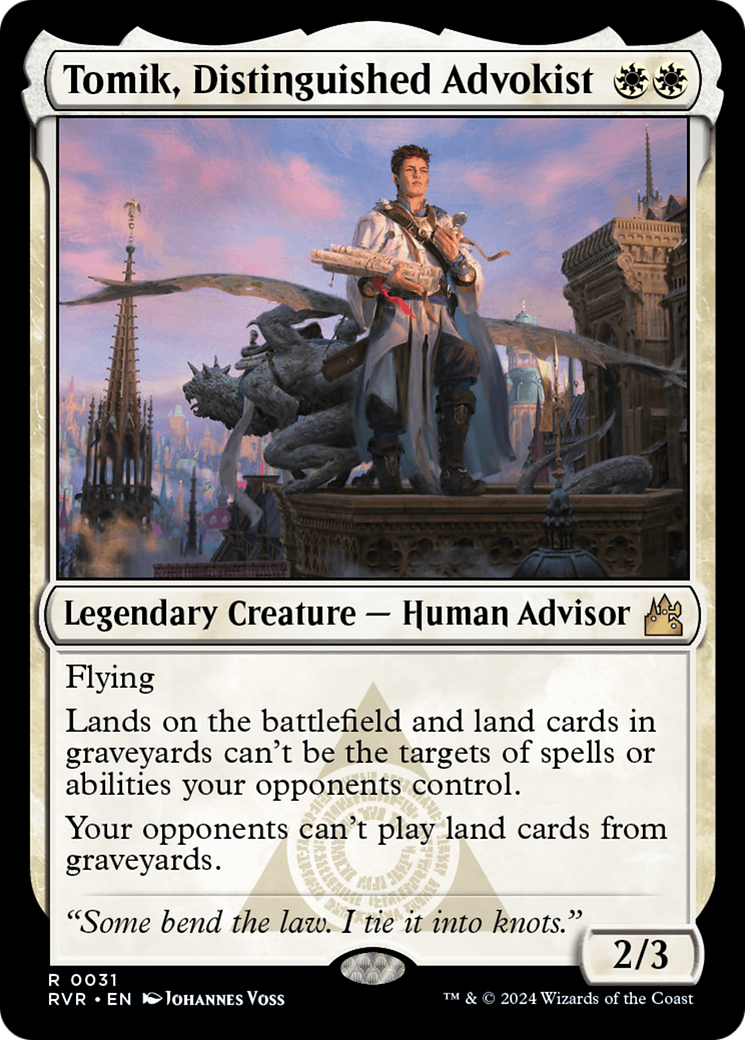 Tomik, Distinguished Advokist [Ravnica Remastered] | Mega City Incorporated