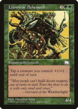 Llanowar Behemoth [Weatherlight] | Mega City Incorporated