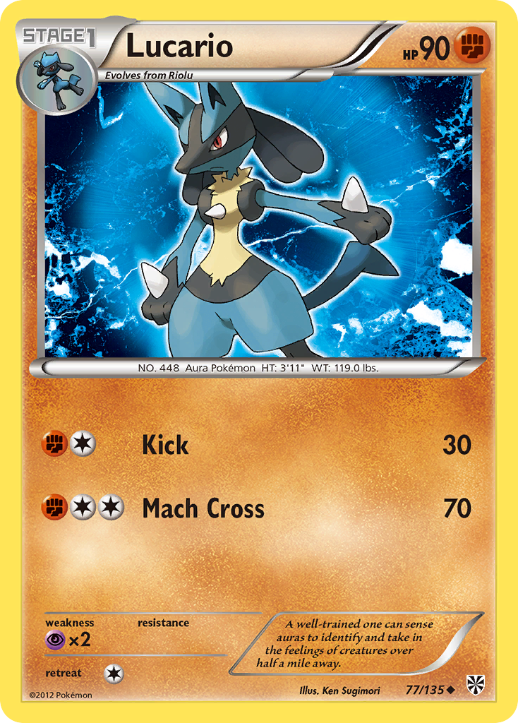 Lucario (77/135) [Black & White: Plasma Storm] | Mega City Incorporated