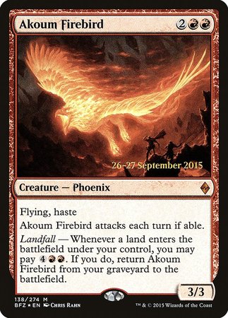 Akoum Firebird [Battle for Zendikar Promos] | Mega City Incorporated