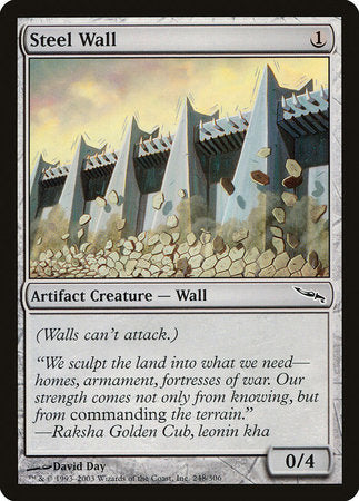 Steel Wall [Mirrodin] | Mega City Incorporated