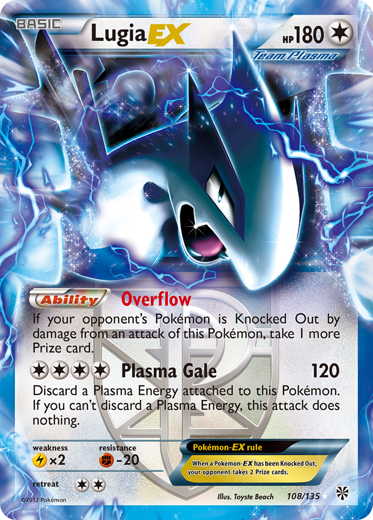 Lugia EX (108/135) [Black & White: Plasma Storm] | Mega City Incorporated