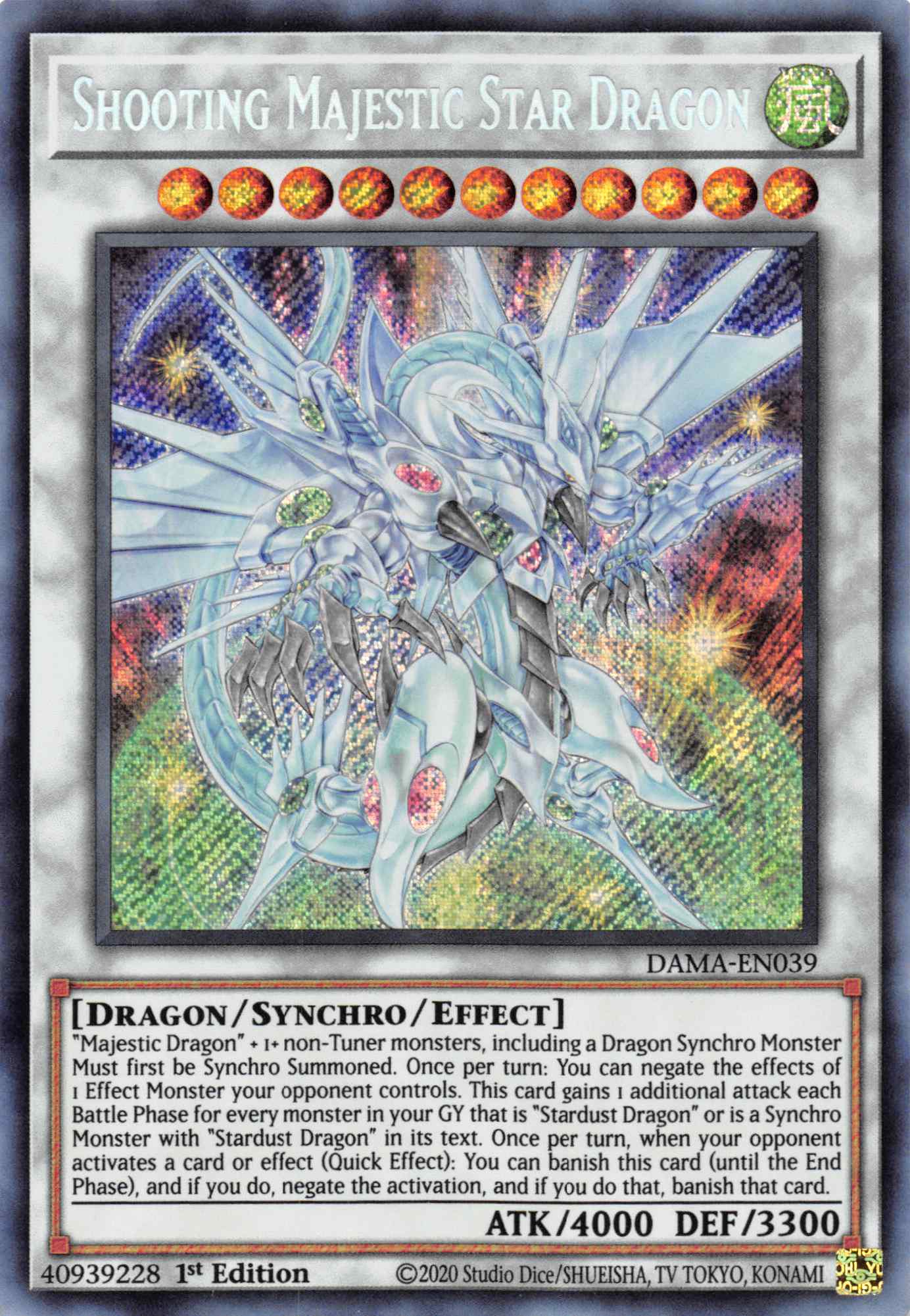 Shooting Majestic Star Dragon [DAMA-EN039] Secret Rare | Mega City Incorporated