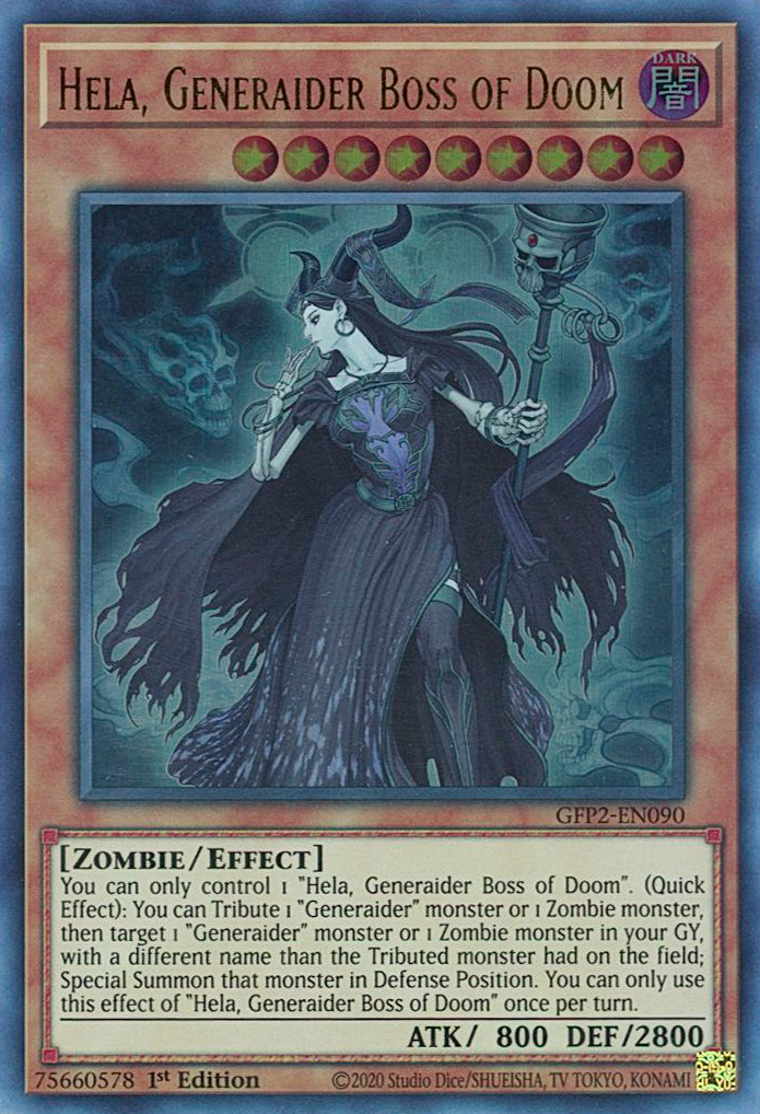 Hela, Generaider Boss of Doom [GFP2-EN090] Ultra Rare | Mega City Incorporated