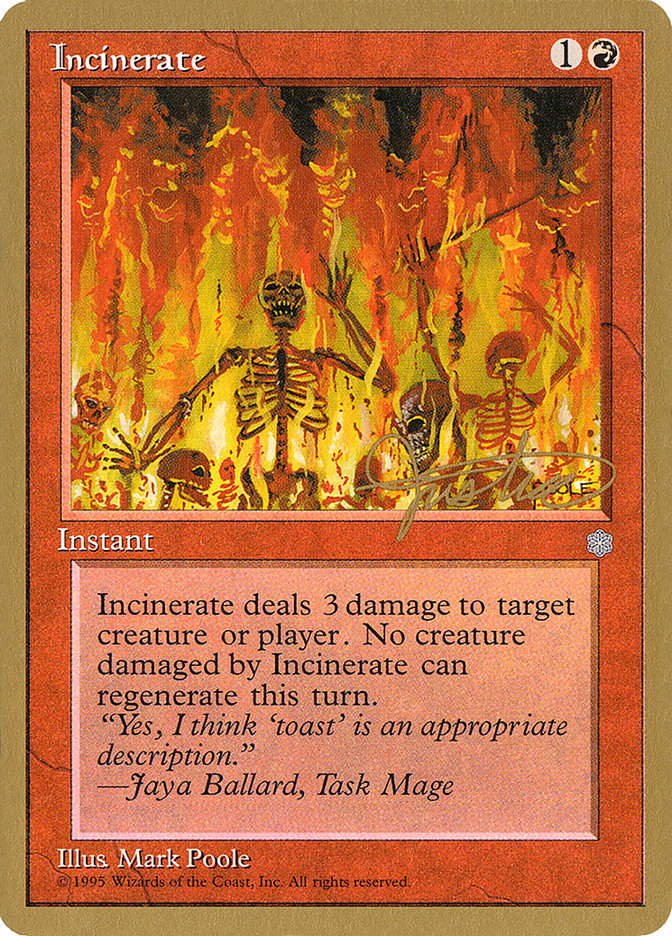 Incinerate (Mark Justice) [Pro Tour Collector Set] | Mega City Incorporated