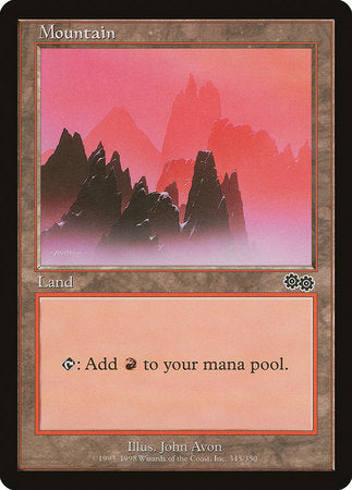 Mountain (345) [Urza's Saga] | Mega City Incorporated