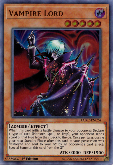 Vampire Lord [LCKC-EN024] Ultra Rare | Mega City Incorporated