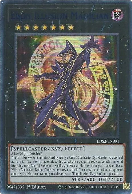 Ebon Illusion Magician (Blue) [LDS3-EN091] Ultra Rare | Mega City Incorporated