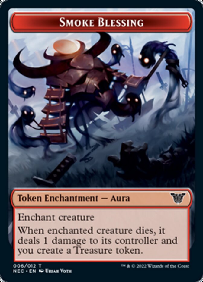 Smoke Blessing // Spirit (009) Double-sided Token [Kamigawa: Neon Dynasty Commander Tokens] | Mega City Incorporated