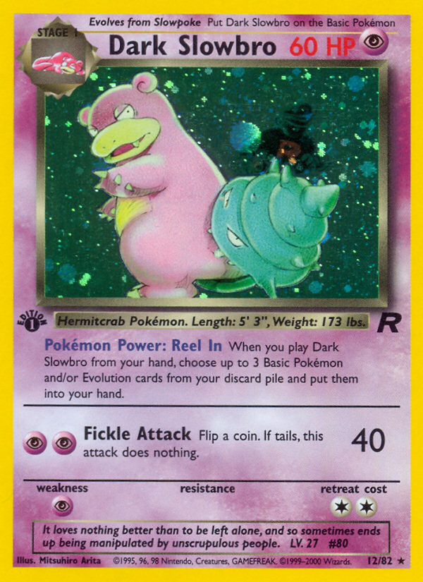 Dark Slowbro (12/82) [Team Rocket 1st Edition] | Mega City Incorporated