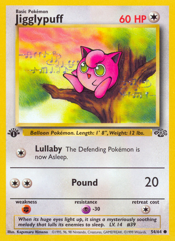 Jigglypuff (54/64) [Jungle 1st Edition] | Mega City Incorporated