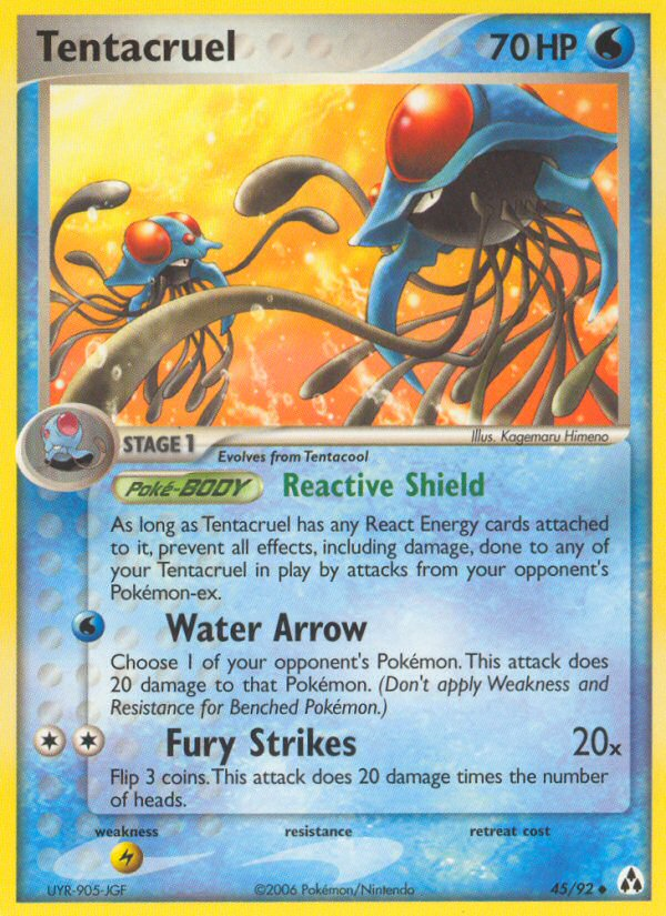 Tentacruel (45/92) [EX: Legend Maker] | Mega City Incorporated