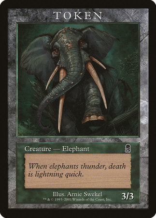 Elephant Token (Odyssey) [Magic Player Rewards 2002] | Mega City Incorporated