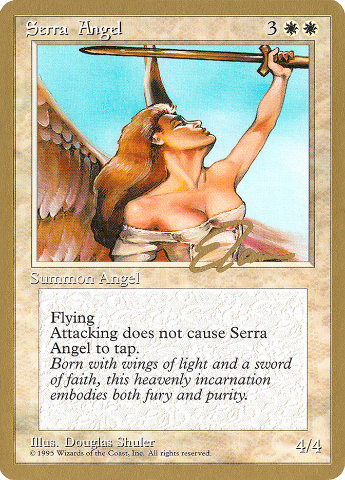 Serra Angel (Eric Tam) [Pro Tour Collector Set] | Mega City Incorporated