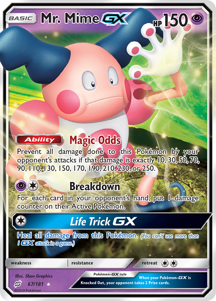 Mr. Mime GX (67/181) [Sun & Moon: Team Up] | Mega City Incorporated