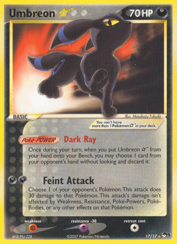 Umbreon Star (17/17) [POP Series 5] | Mega City Incorporated