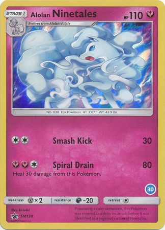 Alolan Ninetales (SM128) (Deck Exclusive #30) [Sun & Moon: Trainer Kit - Alolan Ninetales] | Mega City Incorporated