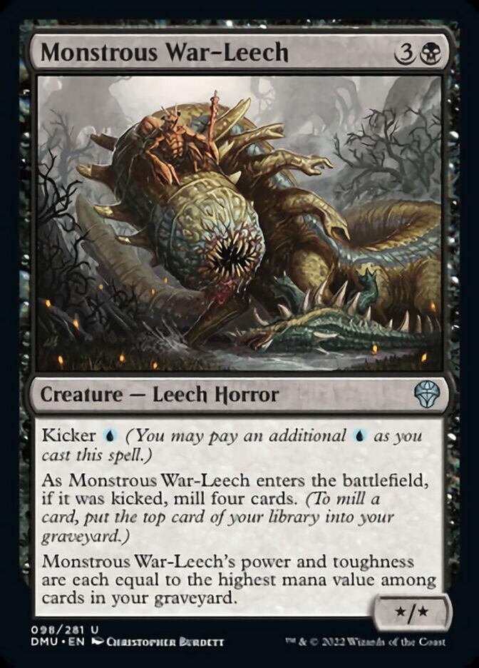 Monstrous War-Leech [Dominaria United] | Mega City Incorporated