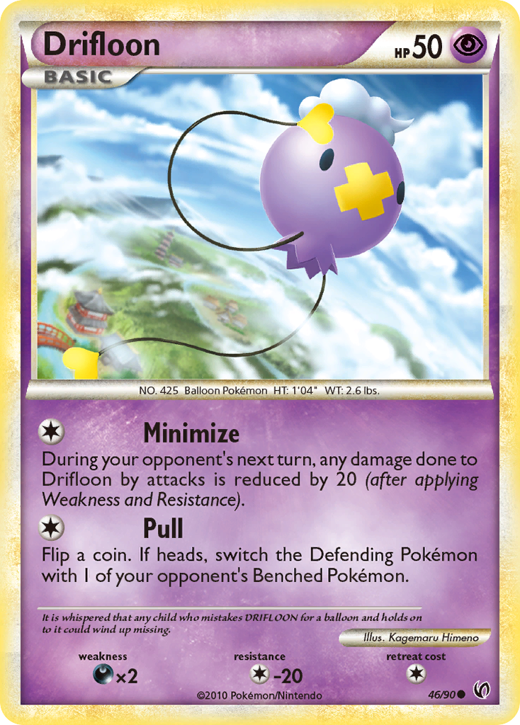 Drifloon (46/90) [HeartGold & SoulSilver: Undaunted] | Mega City Incorporated