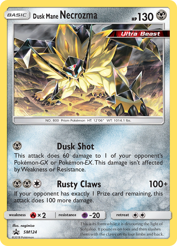 Dusk Mane Necrozma (SM124) [Sun & Moon: Black Star Promos] | Mega City Incorporated