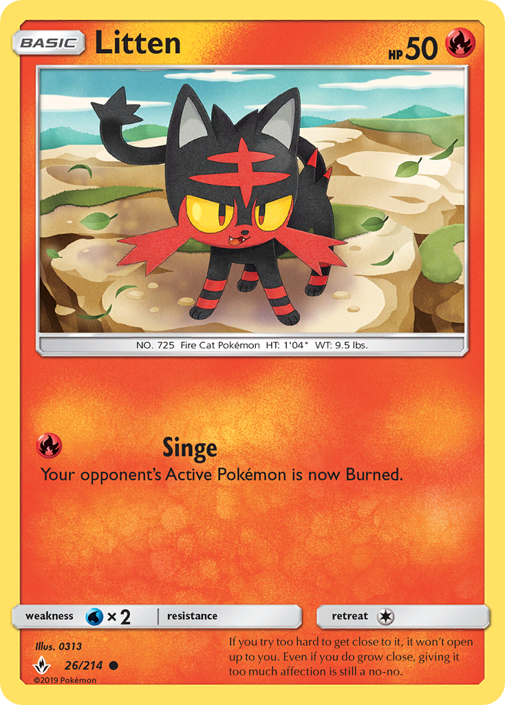 Litten (26/214) [Sun & Moon: Unbroken Bonds] | Mega City Incorporated