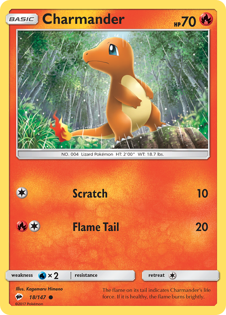 Charmander (18/147) [Sun & Moon: Burning Shadows] | Mega City Incorporated