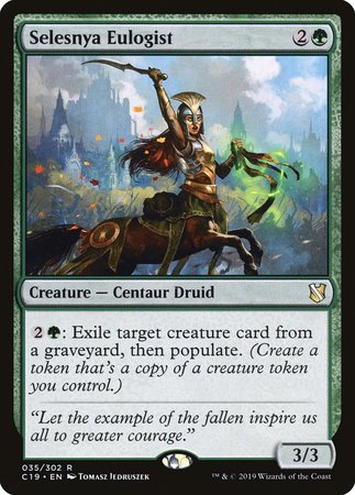 Selesnya Eulogist [Commander 2019] | Mega City Incorporated