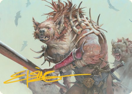 Gnoll Art Card (Gold-Stamped Signature) [Dungeons & Dragons: Adventures in the Forgotten Realms Art Series] | Mega City Incorporated