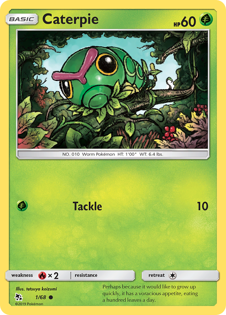 Caterpie (1/68) [Sun & Moon: Hidden Fates] | Mega City Incorporated