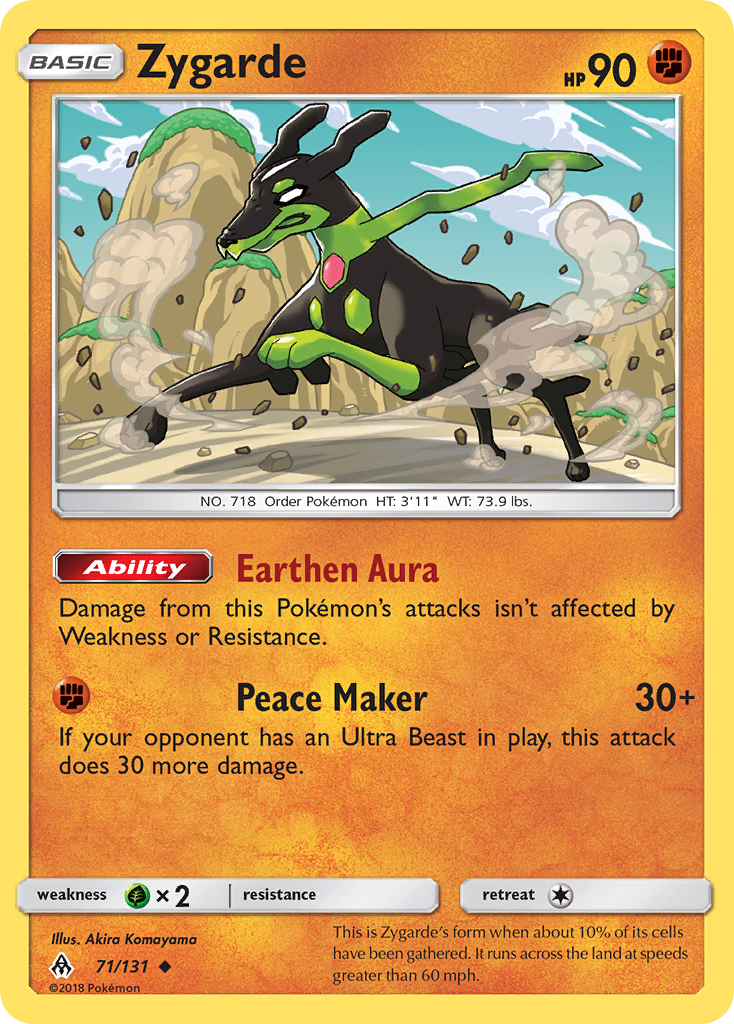 Zygarde (71/131) [Sun & Moon: Forbidden Light] | Mega City Incorporated