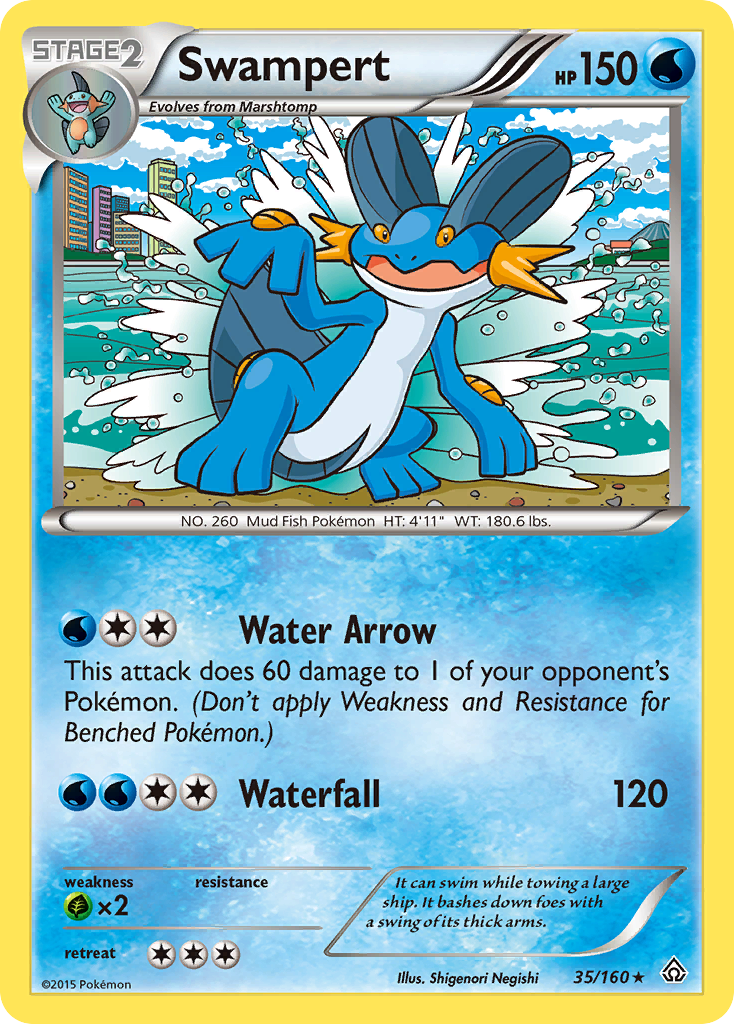 Swampert (35/160) [XY: Primal Clash] | Mega City Incorporated