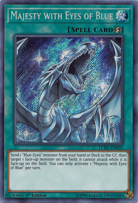 Majesty with Eyes of Blue [LCKC-EN031] Secret Rare | Mega City Incorporated