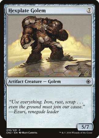 Hexplate Golem [Conspiracy: Take the Crown] | Mega City Incorporated