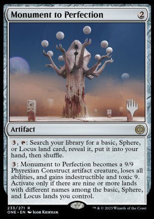 Monument to Perfection (Promo Pack) [Phyrexia: All Will Be One Promos] | Mega City Incorporated