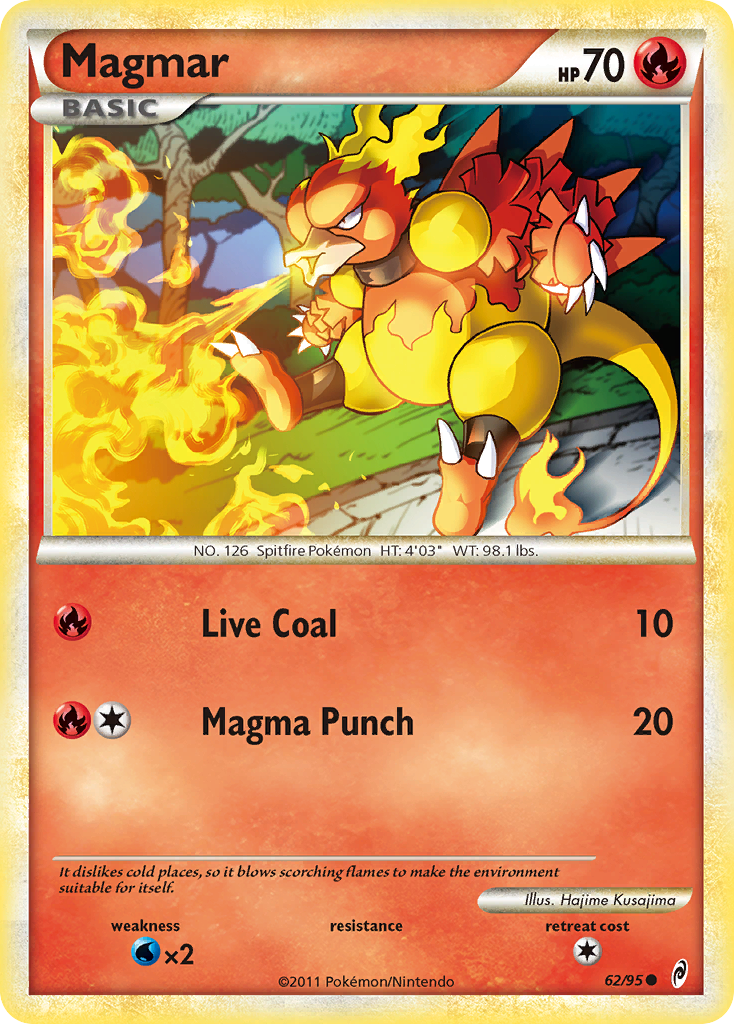 Magmar (62/95) [HeartGold & SoulSilver: Call of Legends] | Mega City Incorporated