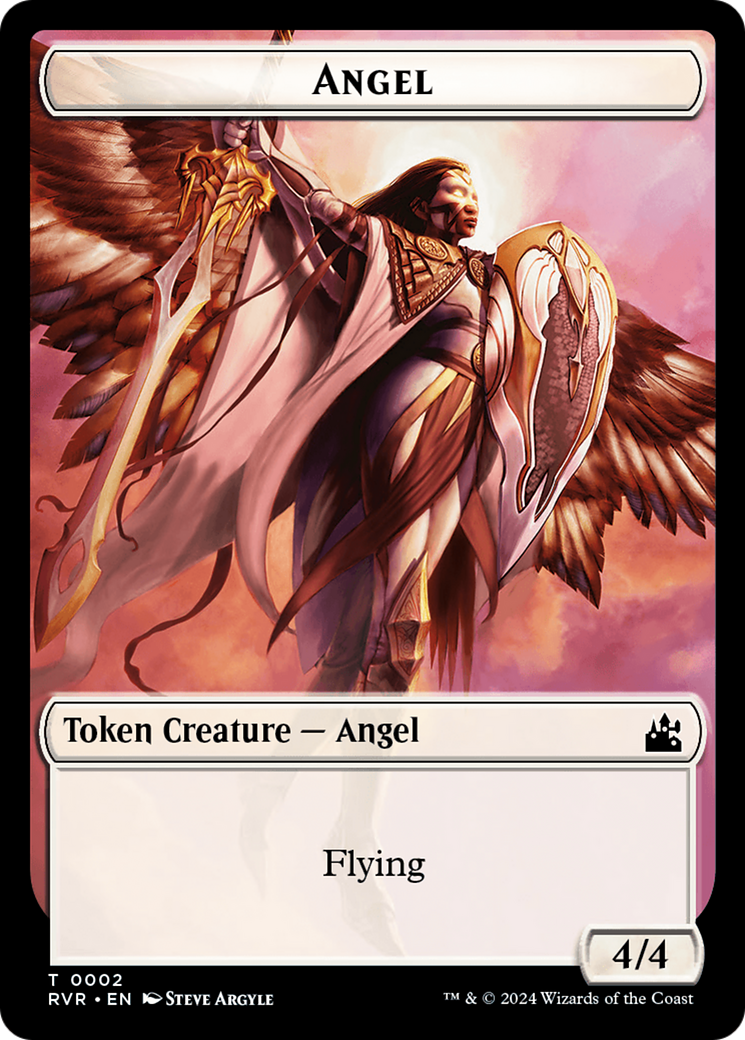 Angel Token (0002) [Ravnica Remastered Tokens] | Mega City Incorporated