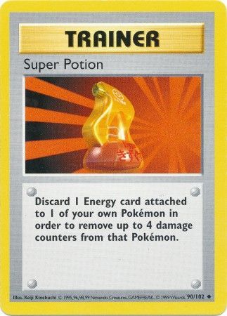 Super Potion (90/102) [Base Set Shadowless Unlimited] | Mega City Incorporated