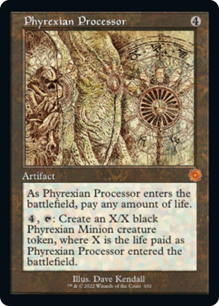 Phyrexian Processor (Retro Schematic) [The Brothers' War Retro Artifacts] | Mega City Incorporated