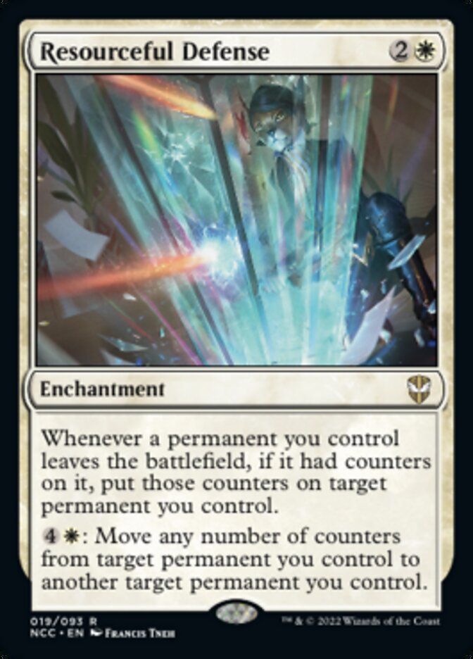 Resourceful Defense [Streets of New Capenna Commander] | Mega City Incorporated