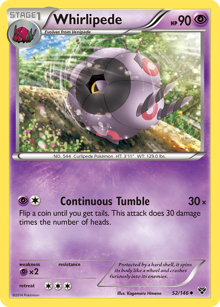 Whirlipede (52/146) [XY: Base Set] | Mega City Incorporated